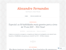 Tablet Screenshot of alexandrecfernandes.wordpress.com