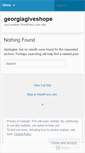 Mobile Screenshot of georgiagiveshope.wordpress.com