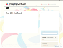 Tablet Screenshot of georgiagiveshope.wordpress.com