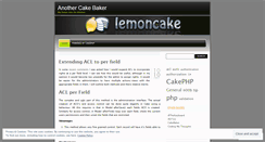 Desktop Screenshot of lemoncake.wordpress.com