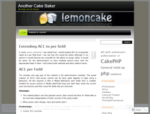 Tablet Screenshot of lemoncake.wordpress.com