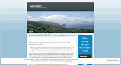 Desktop Screenshot of lauppelegacy.wordpress.com