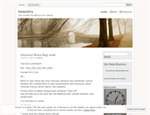 Tablet Screenshot of nialova.wordpress.com
