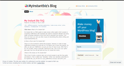 Desktop Screenshot of myinstantbiz.wordpress.com