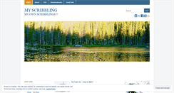 Desktop Screenshot of myscribbling.wordpress.com