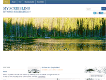 Tablet Screenshot of myscribbling.wordpress.com