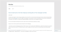 Desktop Screenshot of niralier.wordpress.com