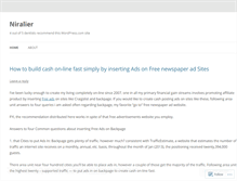 Tablet Screenshot of niralier.wordpress.com