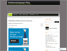 Tablet Screenshot of buletinsosiologiuajy.wordpress.com