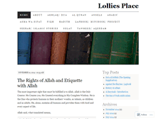 Tablet Screenshot of lolliesplace.wordpress.com