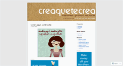 Desktop Screenshot of creaquetecrea.wordpress.com