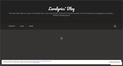 Desktop Screenshot of laralyrics.wordpress.com