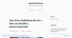 Desktop Screenshot of gamexperience.wordpress.com