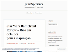 Tablet Screenshot of gamexperience.wordpress.com