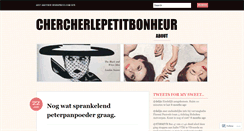 Desktop Screenshot of chercherlepetitbonheur.wordpress.com