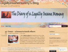 Tablet Screenshot of legallyinsanemommy.wordpress.com