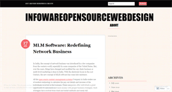 Desktop Screenshot of infowareopensourcewebdesign.wordpress.com