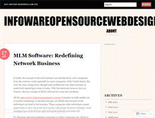 Tablet Screenshot of infowareopensourcewebdesign.wordpress.com