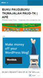 Mobile Screenshot of bukupaudasakaprima.wordpress.com