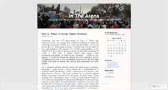 Desktop Screenshot of inthearena.wordpress.com