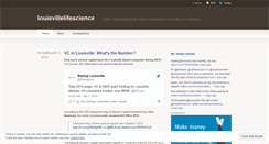 Desktop Screenshot of louisvillelifescience.wordpress.com