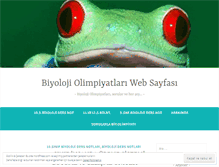 Tablet Screenshot of biyolojiolimpiyat.wordpress.com