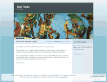 Tablet Screenshot of endithinks.wordpress.com