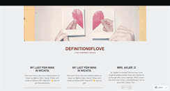 Desktop Screenshot of definition0flove.wordpress.com