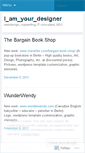 Mobile Screenshot of iamyourdesigner.wordpress.com