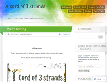 Tablet Screenshot of acordof3strands.wordpress.com