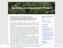 Tablet Screenshot of hondurasaccompanimentproject.wordpress.com