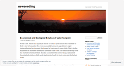 Desktop Screenshot of newseedling.wordpress.com