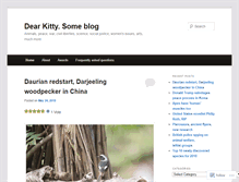 Tablet Screenshot of dearkitty1.wordpress.com