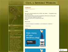 Tablet Screenshot of ceciaarteira.wordpress.com