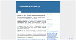 Desktop Screenshot of comunidadesdeaprendizaje.wordpress.com