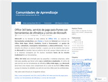 Tablet Screenshot of comunidadesdeaprendizaje.wordpress.com
