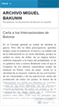Mobile Screenshot of miguelbakunin.wordpress.com