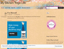 Tablet Screenshot of mybikramyogalife.wordpress.com