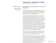 Tablet Screenshot of hvasishth.wordpress.com