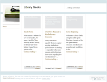 Tablet Screenshot of librarygeeksanon.wordpress.com
