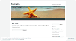 Desktop Screenshot of findinglifee.wordpress.com