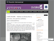 Tablet Screenshot of mundaneum2011mza.wordpress.com