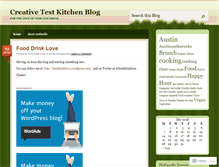 Tablet Screenshot of creativetestkitchen.wordpress.com