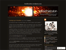Tablet Screenshot of bradherndon.wordpress.com