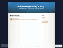 Tablet Screenshot of bobpeterspainting.wordpress.com