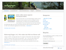 Tablet Screenshot of nachgegangen.wordpress.com