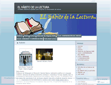 Tablet Screenshot of elhabitodelalectura.wordpress.com