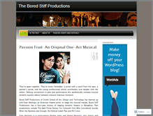 Tablet Screenshot of boredstiffproductions.wordpress.com