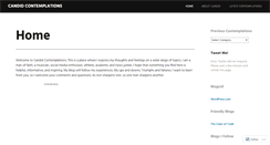 Desktop Screenshot of candidcontemplations.wordpress.com