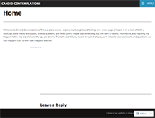 Tablet Screenshot of candidcontemplations.wordpress.com